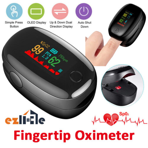 Rate Professional Pulse Finger Oxygen Blood Heart Saturation Monitor Oximeter