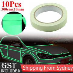 10PCS 300cmx10mm Luminous Tapes Self-adhesive Safety Home Decor Glow In The Dark