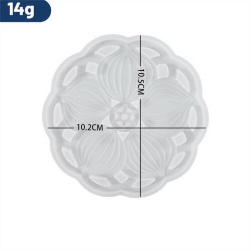 3X Flower Silicone Coaster Mat Storage Holder Set Resin Casting Mold Epoxy Mould