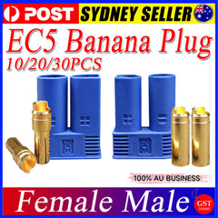 EC5 Banana Plug Female Male Gold Connector Socket for AMASS 5mm E-flite