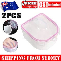 2X Acetone Holder Liquid Manicure Treatment & Acrylic Nails 2 in 1 Soak-Off Bowl