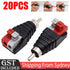 20X Speaker Wire A/V Cable to Audio Male RCA Connector Adapter Jack Press Plug