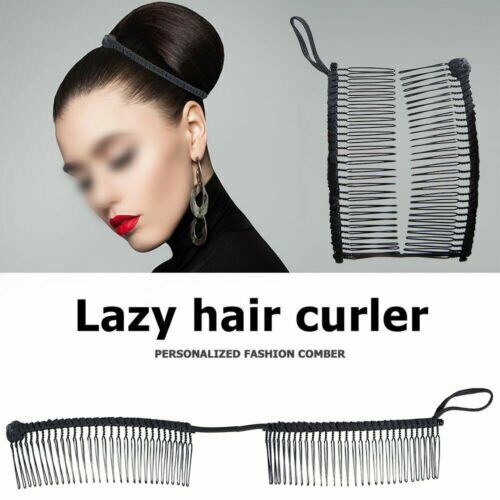 Vintage Banana Hair Clip Claw Stretchable Christmas Accessory Black