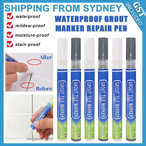 5PCS Tile Repair Pen Wall Gap Refill Grout Refresher Marker Bathroom Waterproof