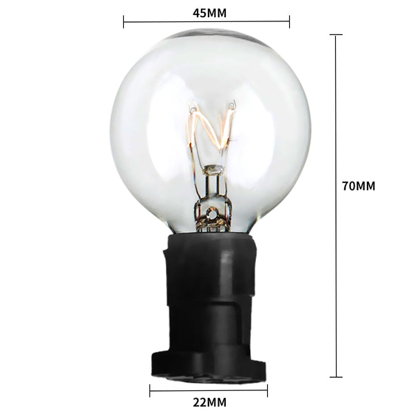 20M Festoon String Lights Kits Christmas Wedding Party Waterproof Indoor/Outdoor - Lets Party