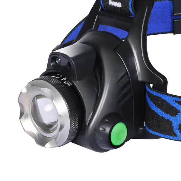 LED Outdoor Headlamp Camping Headlight Flashlight Head Torch Light Rechargeable - Lets Party