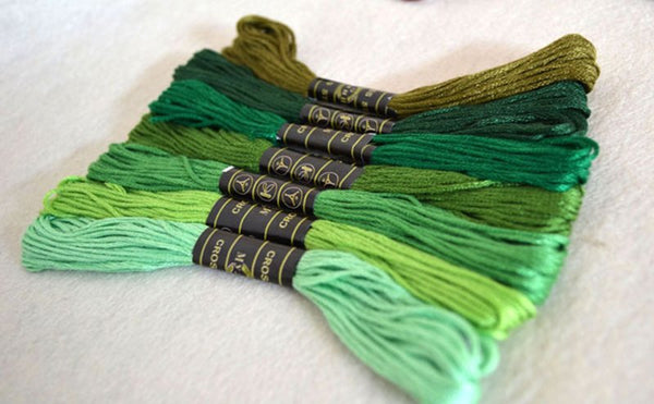 50 Colourful Egyptian Cross Stitch Cotton Sewing Skeins Embroidery Thread Floss - Lets Party