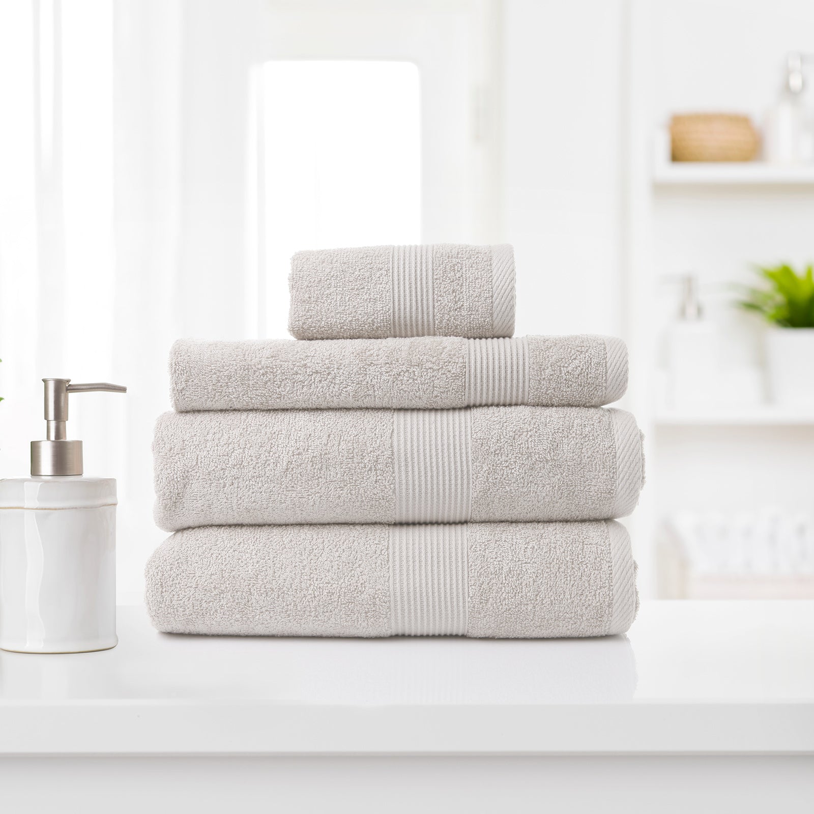 Royal Comfort Cotton Bamboo Towel 4pc Set - Seaholly - Lets Party