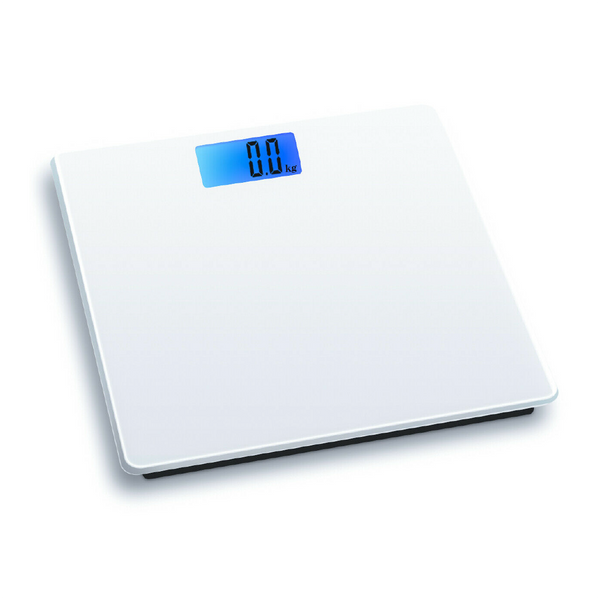 Electronic Digital Glass Body Bathroom Scale 180KG Gym Weight Clear Glass - Lets Party
