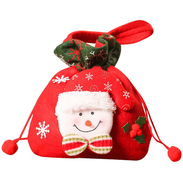 Christmas Candy Treat Bags Gift Wrapping Bag Xmas Party Drawstring Decor Bags AU