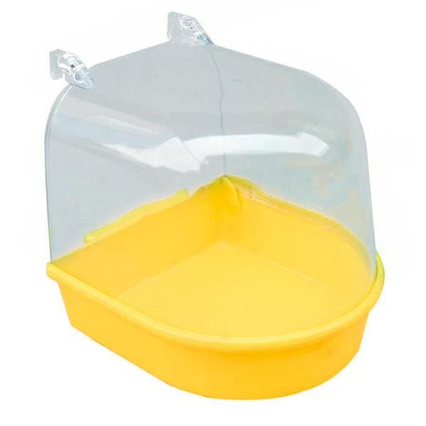 Bird Water Bath Tub For Pet Cage Hanging Bowl Parrot Birdbath Pet Cleaning AU