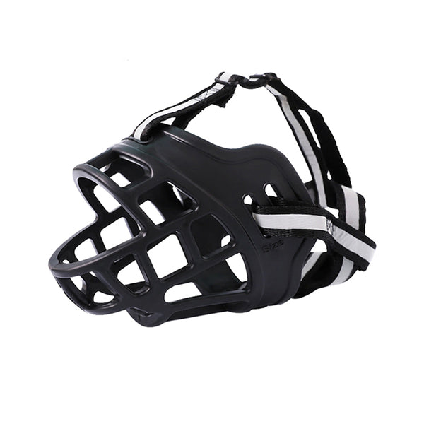 6 Sizes Adjustable Pet Dog No Bite Silicone Basket Muzzle Cage Mouth Mesh Cover