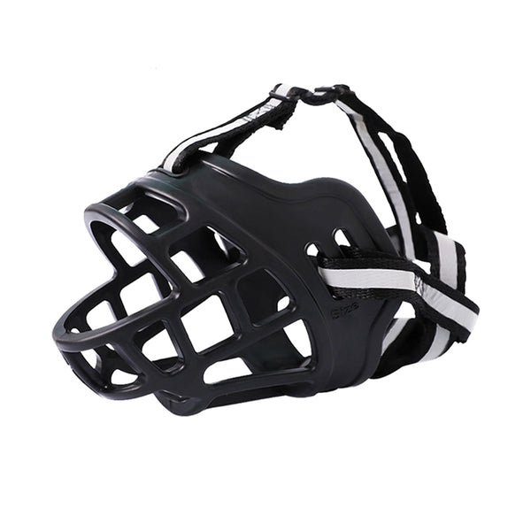 6 Sizes Adjustable Pet Dog No Bite Silicone Basket Muzzle Cage Mouth Mesh Cover
