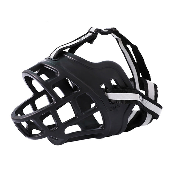 6 Sizes Adjustable Pet Dog No Bite Silicone Basket Muzzle Cage Mouth Mesh Cover