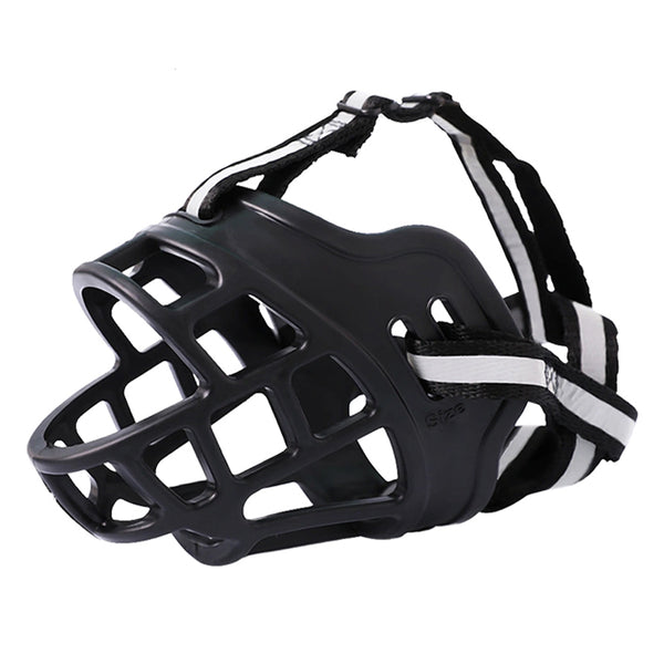 6 Sizes Adjustable Pet Dog No Bite Silicone Basket Muzzle Cage Mouth Mesh Cover