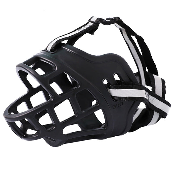 6 Sizes Adjustable Pet Dog No Bite Silicone Basket Muzzle Cage Mouth Mesh Cover
