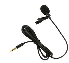 Clip-on Lapel Mini Lavalier Mic Microphone 3.5mm For Mobile Phone PC Recording