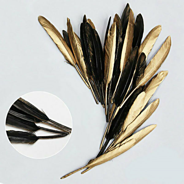 Mix Hen Pheasant Peacock Tail Eye Goose Feathers Wedding Millinery DIY Craft - Lets Party