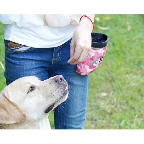 Pet Puppy Dog Obedience Training Treat Bag Feed Pouch Training Snack Waist Bag