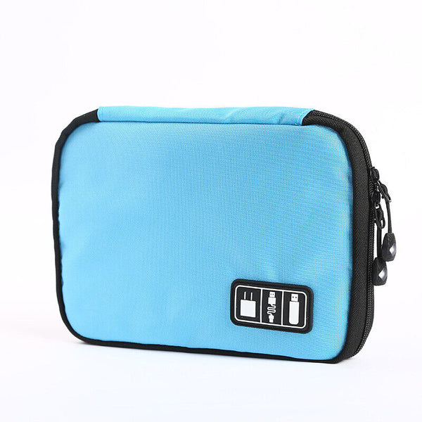 2X Gadget Cable Organizer Storage Bag Travel Electronic Accessories Cable Pouch