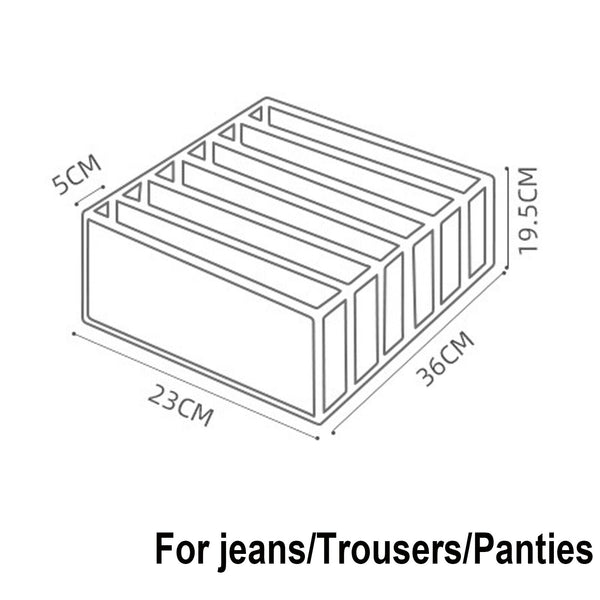 Mesh Storage Bag Divider Clothes Organizer Underwear Sock Jeans Drawer Foldable - Lets Party