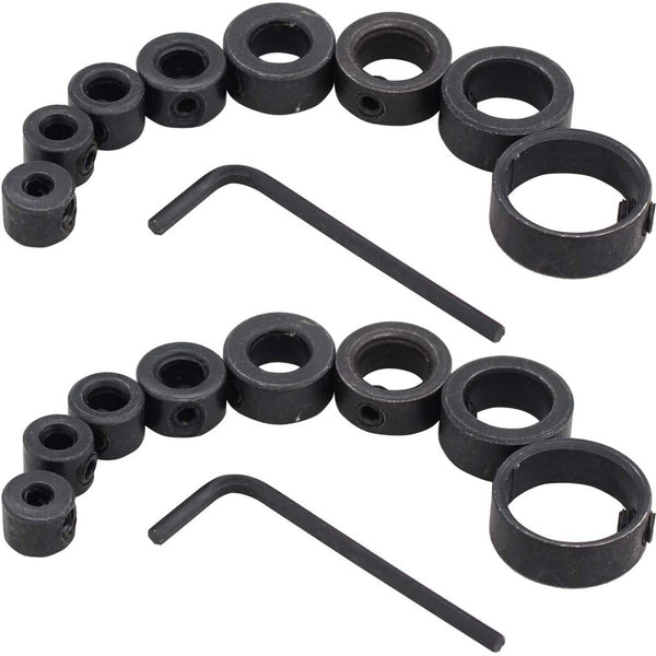 3-16mm Drill Bit Depth Stop Collars Positioner Drill Locator Fixed Ring AU
