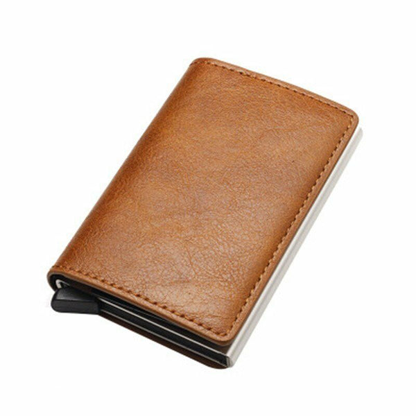 New Leather Credit Card Holder Men's Money cash Wallet Clip RFID Blocking Purse