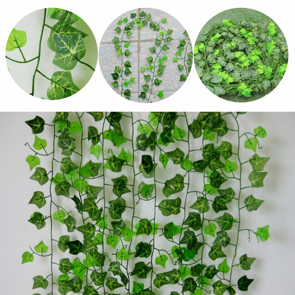 12PCS 3M LED Artificial Ivy Flower 3M Fairy String Lights Garland Wedding Xmas