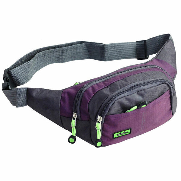 Fanny Pack Zip Pouch Men/Women Handy Belt Hiking Climbing Sport Bum Waist Bag AU