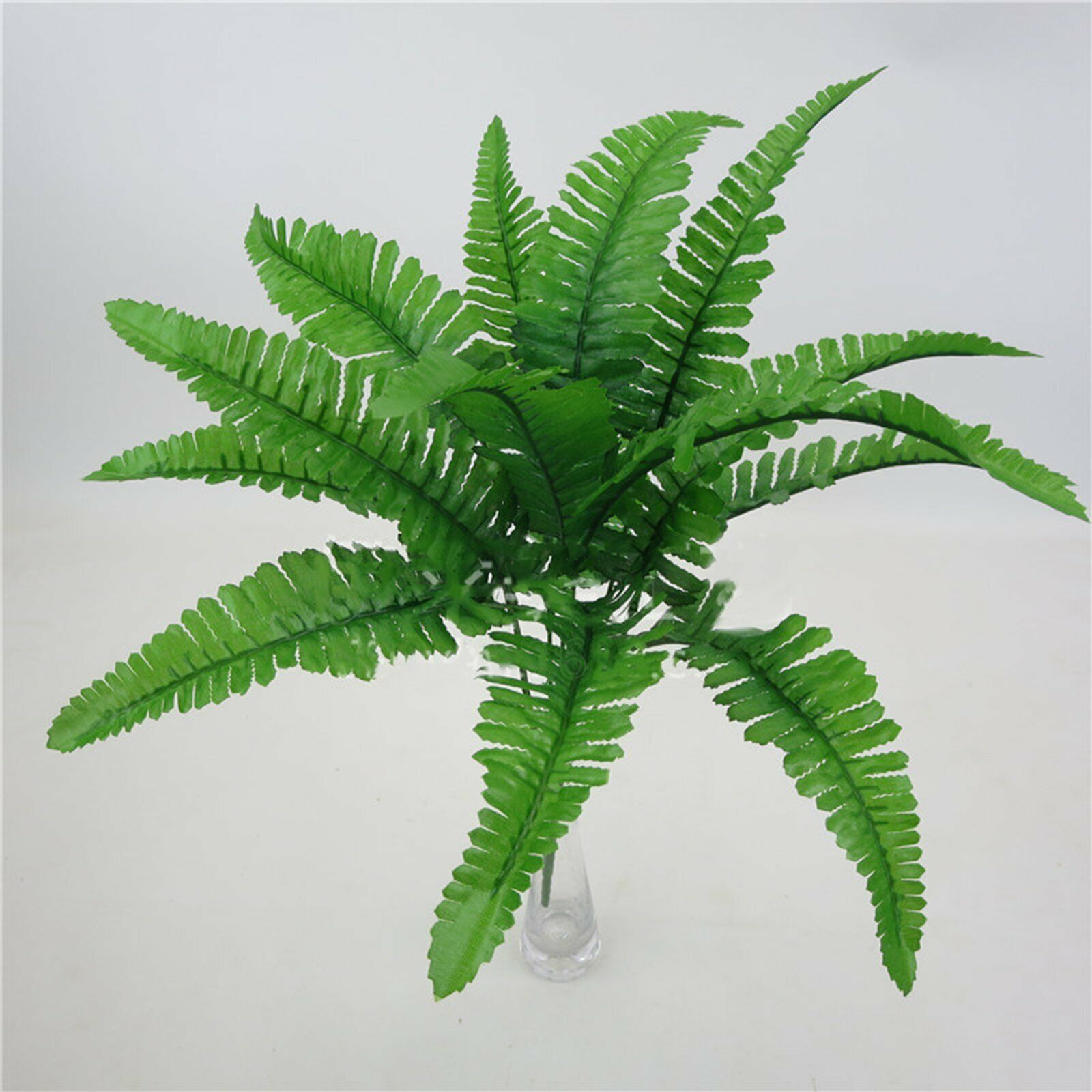 1/5/10 Bunch 43cm Artificial Persian Leaves Fern Grass Green Plant Garden Decor