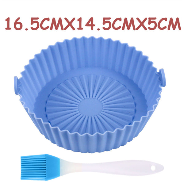 Air Fryer Silicone Pot Air Fryer Basket Liner Non-Stick Reusable Baking Tray AU