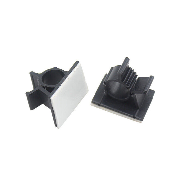 Adhesive Cord Management Cable Clip Black Wire Holder Organizer Clamp