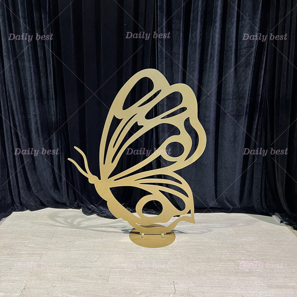 120cm Metal Butterfly Backdrop Stands Heavy Duty Party Props Decoration Wedding