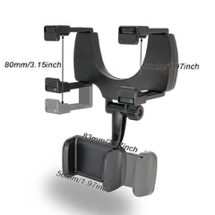 Universal 360° In Car Mobile Phone Holder Rear View Mirror Mount Cradle Stand AU