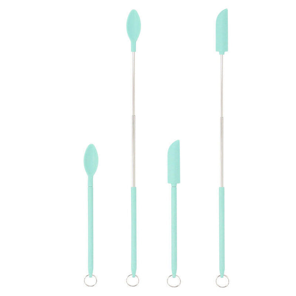 2-4pcs Silicone Telescopic Spatula Multipurpose Double-Headed Cream Cake Scraper
