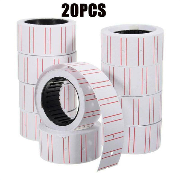 Price Tag Gun Labels Tags Rolls Sticker Pricing Tagging MX5500 800 Labels / Roll