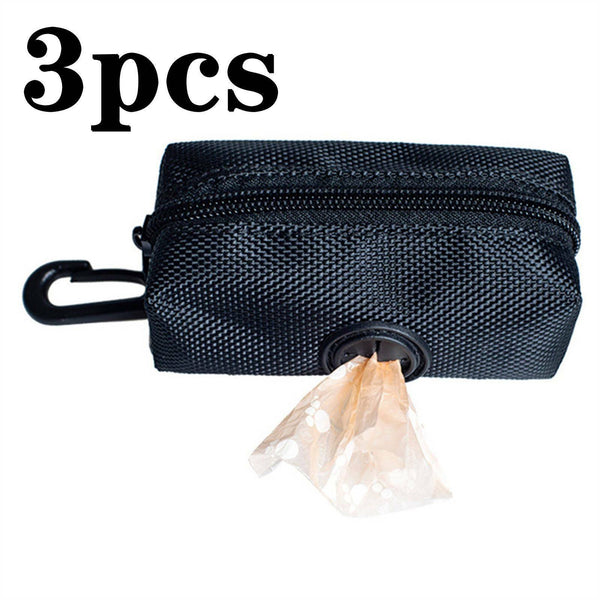 Dog Poop Bag Holder Pet Puppy Garbage Waste Pick Up Bags Dispenser Pouch Outdoor