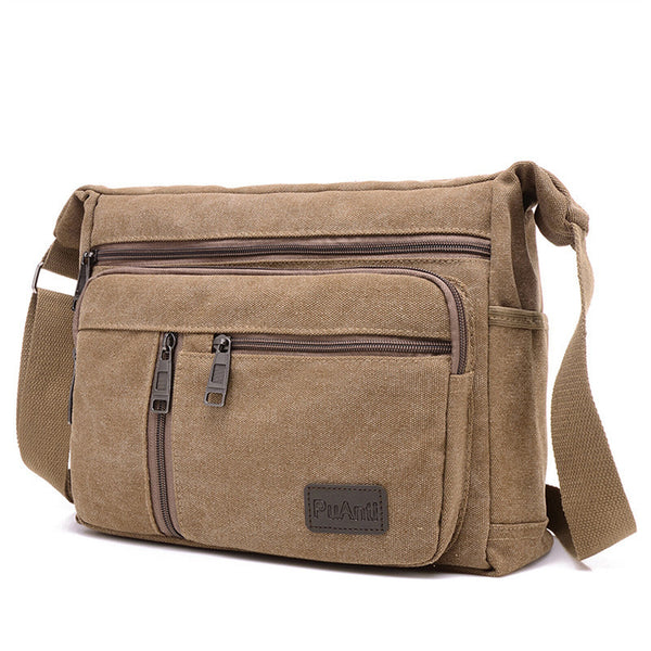 Man's Bags Men's Crossbody Retro Shoulder Messenger Bag Satchel Travel Canvas