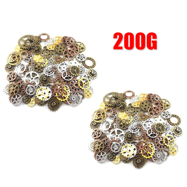 Assorted Gears Steampunk Cogs Gear Pendants Clock Wheels Mix DIY Craf A