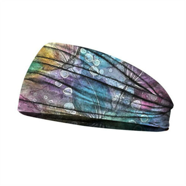 Women Ladies Sports Yoga Gym Stretch Wide Headband Hair Band Running Head Wrap