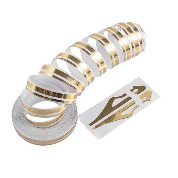 2Rolls Double Pin Car Pinstriping Decal Self Adhesive Tape Vinyl Sticker 2/4 mm