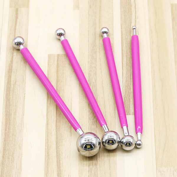 4PCS Ball Modelling Wedding Fondant Cake Flower Modelling Decorating Cutter Tool
