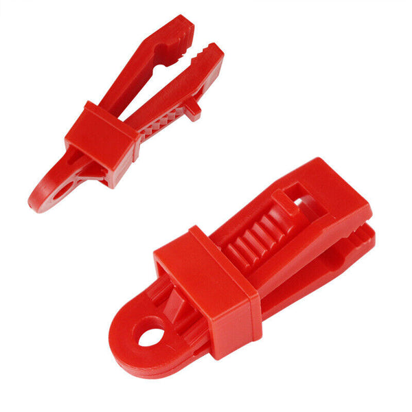 10PCS Tarp Clips Hangers Thumb Screw Camping Tent Clamps Lock Grip Heavy AU