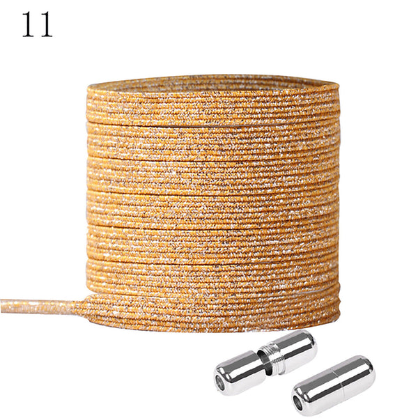 No Tie Locked Elastic Shoelace Shoe Lace Lazy Lace Sneakers Sport Kid Adult