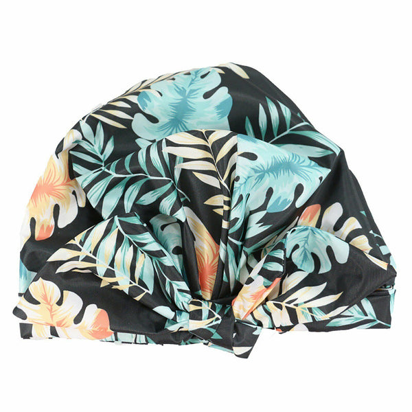 Woman Shower Cap Reusable Long Hair Large Turban Bathroom Waterproof Hair Cap AU