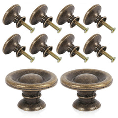 Vintage Handles Cabinet Drawer Cupboard Door Iron Knob Antique Brass Pull