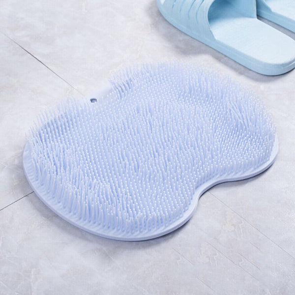 Foot Scrubber Mat – Shower Cleaning Pad, Bath Brush & Soap Box Options