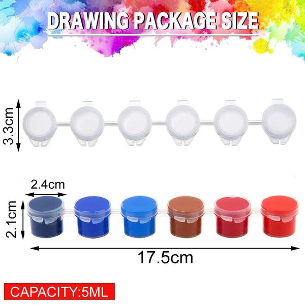 240PCS Empty Paint Pot Strips Plastic Mini Watercolor Draw Pigment Box
