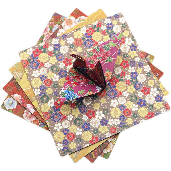 24-120X Square Colored Origami Glitter Folding Paper DIY Crafts Tool Gift Manual