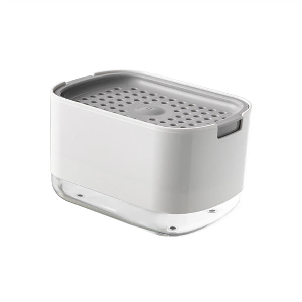 2in1 Soap Dispenser Pump Sponge Holder Countertop Dishwashing Liquid Containe AU